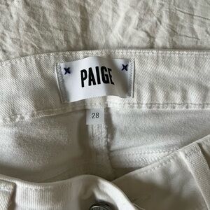 Paige white jeans - size 28